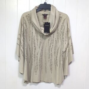 🌟NWT Multiples Suede Removal Scarf Top